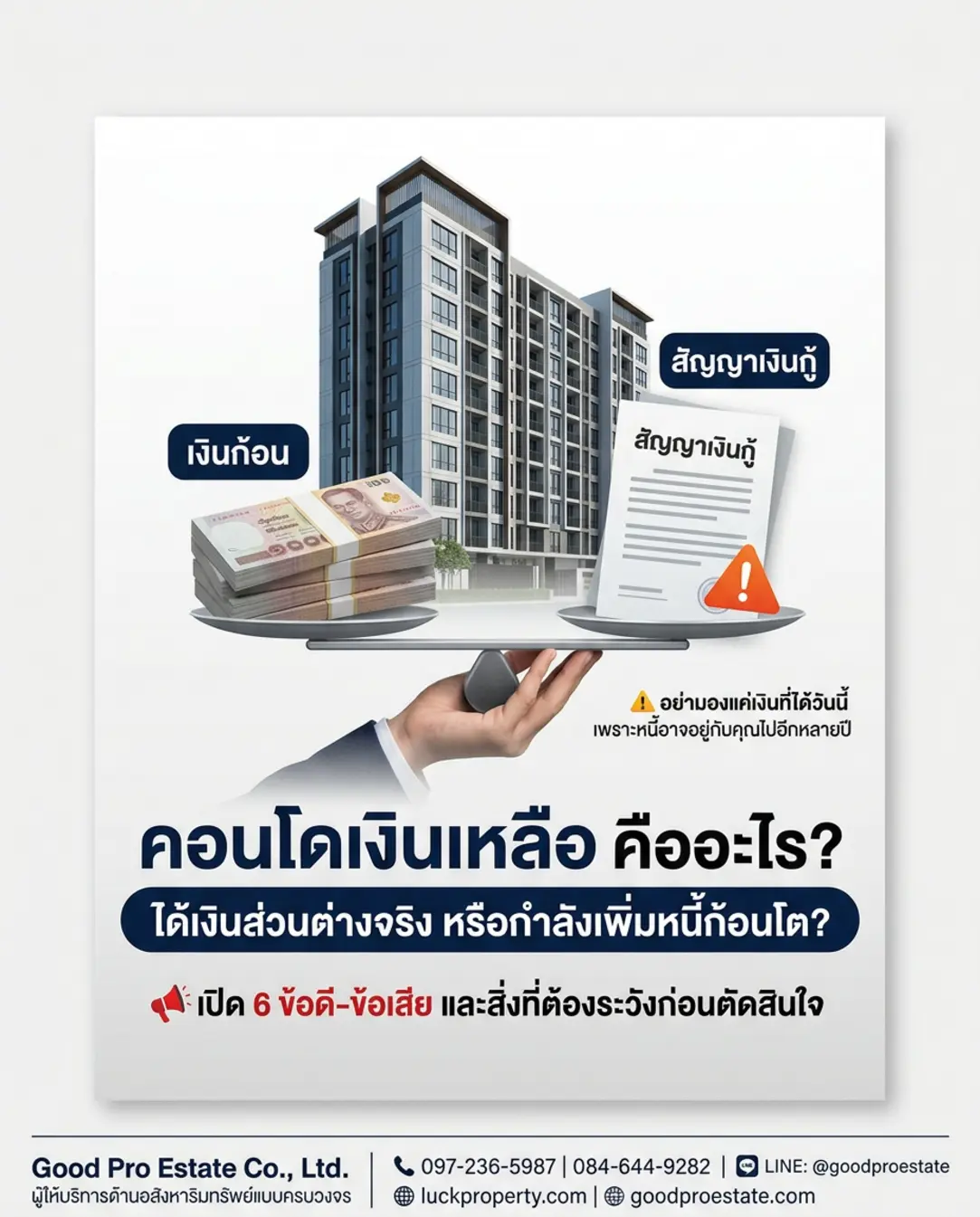 เจาะลึกกลยุทธ์ “คอนโดเงินเหลือ” ทางรอดหรือกับดักทางการเงินที่คุณต้องรู้ก่อนตัดสินใจ