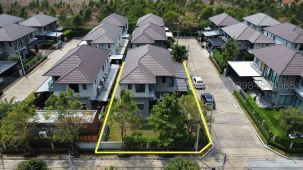 บ้านเดี่ยวหลังมุม 4นอน3น้ำ ใกล้ดรีมเวิลด์ - รูป 2