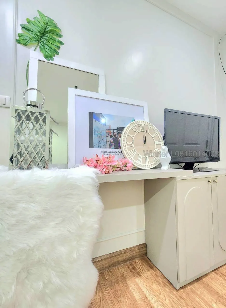 คอนโดแต่งใหม่ สไตล์สวย ใกล้ BTS วงเวียนใหญ่ พร้อมอยู่ เฟอร์ครบ เครื่องใช้ไฟฟ้าครบ แอร์ 2 ตัว ฟรีค่าโอน - รูป 4