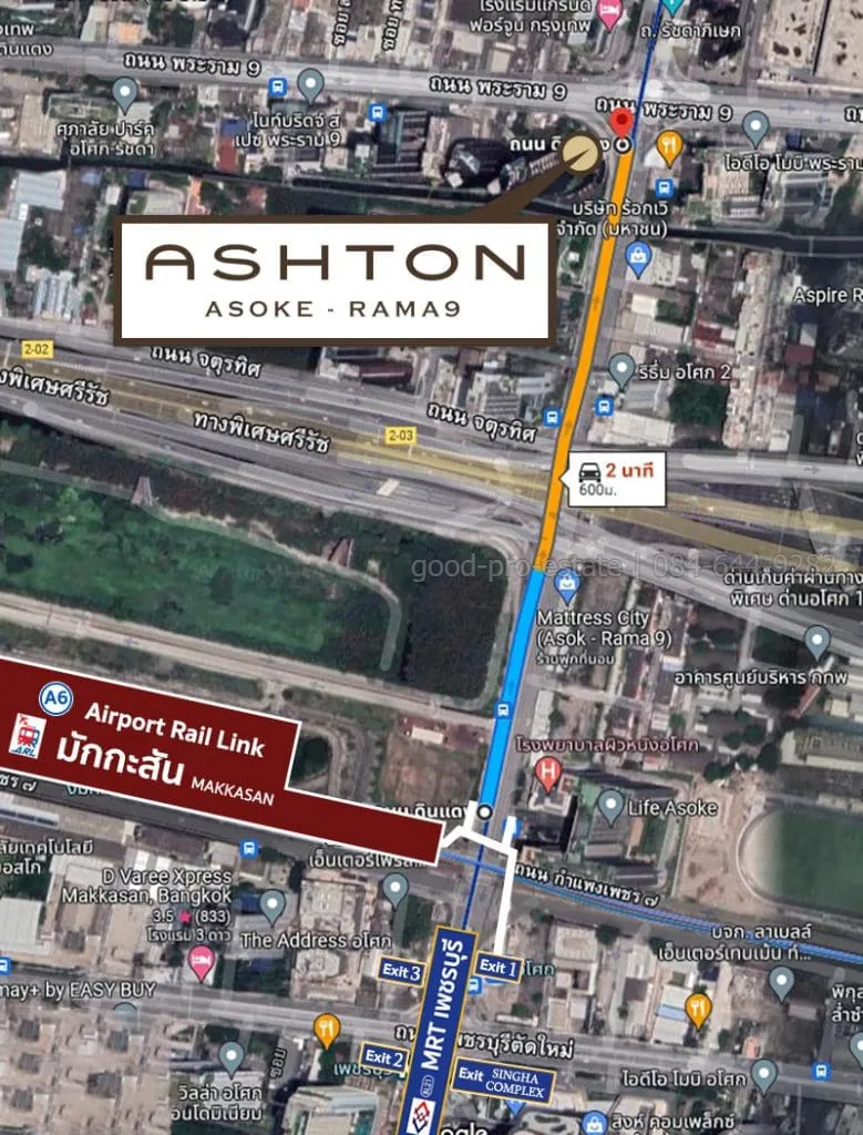 คอนโดหรูใจกลาง New CBD พระราม 9 เพียง 100 เมตรจาก Central Rama 9 พร้อมเข้าอยู่ทันที! Ashton Asoke-Rama 9 ห้องสวย ชั้นสูง วิวเมือง เฟอร์นิเจอร์ครบ เดินทางสะดวก เชื่อม MRT ทางด่วน และ Airport Link - รูป 2